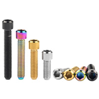 Wanyifa Titanium Bolt M4x10 13.5 15 20 25mm Small Cap Allen Key Head Screw for Bicycle Rear/front Derailleur H/L Adjustment
