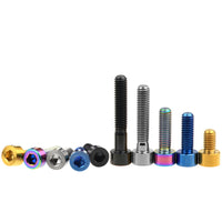 Wanyifa Titanium Bolt M5x10 12 15 18 20 23 25 30 35 40 45 50 55 60mm Cap Socket Head Allen Hex Screw For Bicycle