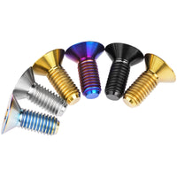 Wanyifa Titanium Bolt M6x15mm M8x20mm Flat Countersunk Torx T30 Head Screw for Bicycle Motorcycle Car Ti Fasteners