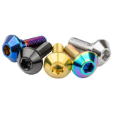 Wanyifa Titanium Bolt M6x20 25mm Taper Ball Conical Hex Head Screw for Bicycle Motorcycle Yamaha Disc Brake
