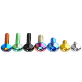 Wanyifa Titanium Bolt M4/M5/M6x10 12 15 20 25 30 35mm Umbrella Torx Head Screw for Bike Motorcycle Disc Brake Ti Fasteners
