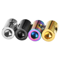 Wanyifa Titanium Nut M5 Bicycle Seatpost Cylindrical Barrel Seat Fixed Nut for Bike Seatpost M5 Bolts