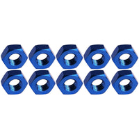 Wanyifa 10pcs Aluminum Nut M3 M4 M5 M6 Anodized Colourful Hexagonal Hex Nuts for Motorcycle