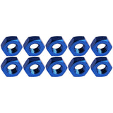 Wanyifa 10pcs Aluminum Nut M3 M4 M5 M6 Anodized Colourful Hexagonal Hex Nuts for Motorcycle