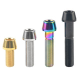 WanyifaチタンボルトM10x2025 30 35 40 45 50mm1.25モーターサイクル改造用ピッチアレンキーテーパーヘッドスクリュー