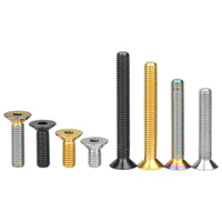 Wanyifa Titanium Bolt M8x15 20 25 30 35 40 45 50 60 65mm Flat Countersunk Hex Head Screw for Bicycle Motorcycle