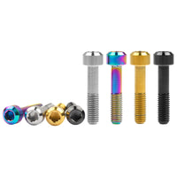 Wanyifa Titanium Bolt M5x23mm Round Socket Cap Allen Head Half Threaded Screw for Bicycle Disc