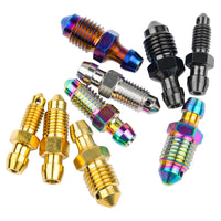 Wanyifa Titanium Bolt M6 M8 M10 Pitch 1.0/1.25mm Caliper Bleed Nipple Single Hole Screw for Brembo Ducati BMW KTM Aprilia Subaru