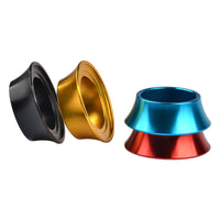 Wanyifa Bicycle Aluminum Alloy 15mm Headset Spacers 1-1/8" Bicycle Headset Spacer Cycling Steerer Tube Conical Spacer