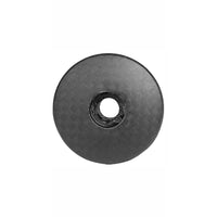Wanyifa Titanium M6x35mm Bolt & Carbon Fiber 1-1/8" Bicycle Headset Top Cap for Bike Front Fork Stem Top Cover Screw Set