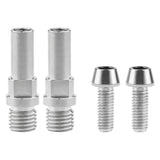 Wanyifa Titanium Bolts 2pcs M10xP1.25+2pcs M6x16mm Screws V Brake Bosses Post for Bicycle MTB Bike