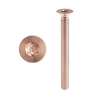 Wanyifa Titanium Bolt M8x15 20 25 30 35 40 45 50 55 60 65 70mm Countersunk Torx T40 with "W" Logo Screw Ti Fasteners
