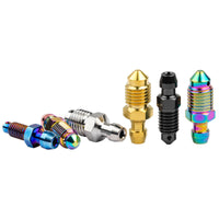 Wanyifa Titanium Bolt M6 M8 M10 Pitch 1.0/1.25mm Caliper Bleed Nipple Single Hole Screw for Brembo Ducati BMW KTM Aprilia Subaru