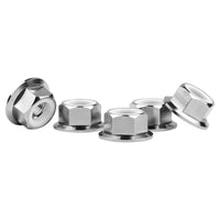 Wanyifa Titanium Nut M14 Pitch 1.5mm Flange Insert Nylon Lock Nuts for Bicycle Motorcycle Car