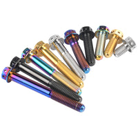 Wanyifa Titanium Bolt M6x10 15 20 25 30 35 40 45 50 55 60mm Flange with Holes Hex Head Screw for Motorcycle