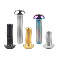 Wanyifa Titanium Bolt M8x15 20 25 30 35mm Button Hex Allen Key Head Screws For Motor Bike Disc
