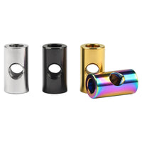 Wanyifa Titanium Nut M5 Alloy Cylindrical Nut For Bicycle Seat Fixed Nut for M5 Bolt Ti Fastener