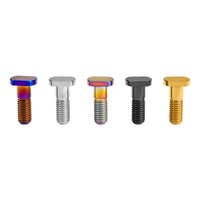 Wanyifa Titanium Bolt M8x23mm T-head Screw Ti Square Head Threaded Bolt Pitch 1.25mm for Bicycle Motorcycle Car