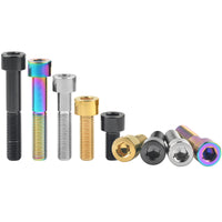 Wanyifa Titanium Bolt M10x20 25 30 35 40 45 50 55 60mm DIN912 Cap Hex Allen Head Screw for Motorcycle Pitch 1.25/1.5mm