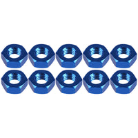 Wanyifa 10pcs Aluminum Nut M3 M4 M5 M6 Anodized Colourful Hexagonal Hex Nuts for Motorcycle