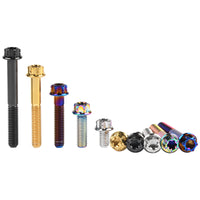 Wanyifa Titanium Bolt M6x10 15 20 25 30 35 40 45 50mm Flange Torx Head Screw for Bike Motorcycle Car