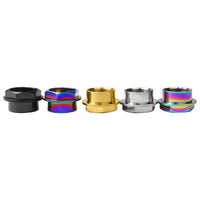 Wanyifa Titanium Nut M25 Pitch 1.25mm Flange Front Rear Axle Nuts for Motorcycle Ducati Front Hub Bearing Ti Nuts