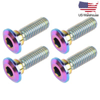 Wanyifa 4pcs Titanium Bolts M8x25mm Hex Socket Head Screws for Honda Motorcycle Disc Brake US Stock