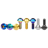 Wanyifa Titanium Bolt M6x20 25mm Taper Ball Conical Hex Head Screw for Bicycle Motorcycle Yamaha Disc Brake