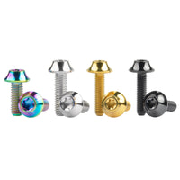Wanyifa Titanium Bolt M6x16 20mm R Umbrella Torx Head For Bike V Brake Fixing Screw Cycling