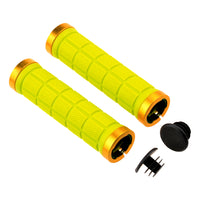 Wanyifa 1 Pair Rubber Bicycle Handlebar Grips Comfortable Bike Handle Grip For MTB/BMX Bike With Plastic End Caps