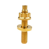 Wanyifa Titanium Exhaust Manifold Stud M8/M10x45 54 55 65mm Screw Nut Washer Set Pitch 1.25mm for Motorcycle Toyota Exhaust Pipe Parts