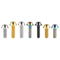 Wanyifa Titanium Bolt M6x16 20mm R Umbrella Torx Head For Bike V Brake Fixing Screw Cycling