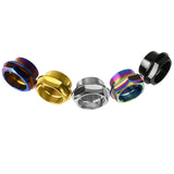 Wanyifa Titanium Nut M25 Pitch 1.25mm Flange Front Rear Axle Nuts for Motorcycle Ducati Front Hub Bearing Ti Nuts