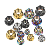 Wanyifa Titanium Nut M6 M8 M10 M12 M14 M16 Fancy Rear Nut For Bicycle Motorcycle Axle Car Modification Accessories