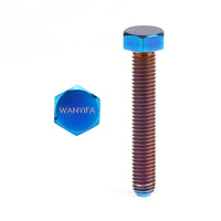 Wanyifa Titanium Bolt M8x50mm Chain Adjuster Screw with "WANYIFA" Logo & Nut Kit Set for Motorcycle Suzuki RM125 RM250 RMZ250 RMZ450 Dirtbikes