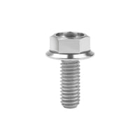 Wanyifa Titanium Bolt M6x10 15 20 25 30 35mm DIN6921 Flange Hex Head Screw for Motorcycle Ti Fastener