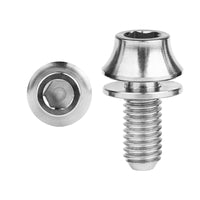Wanyifa Titanium Bolt M5x12mm Hex Head with No-shedding Washer Screw for Bike Bottle Holder Bicycle Water Bottle Cage
