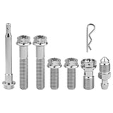 Wanyifa Titanium Bolt 2pcs M8x40mm Bolts+2pcs M8x20mm Bolts+1pc Caliper Pin With Clip+1pcs Oil Drain Screw+1pcs Oil Pipe Screw for Brembo Modificated Screws Kit 7pcs