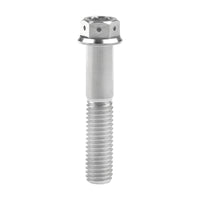 Wanyifa Titanium Bolt M8x15 20 25 30 35 40 45 50 55mm Flange with Drilled Holes Hex Head Screw for Motorcycle Brake Calipers