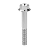 Wanyifa Titanium Bolt M10x20 25 30 35 40 45 50 55 60 65 70 75 80 100mm DIN6921 Flange Hex Head Screws for Motorcycle Pitch 1.25mm