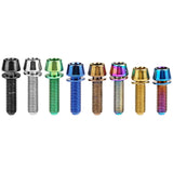 Wanyifa Titanium Bolt M5x16 18 20mm Taper Allen Hex Head with Non-Shedding Washer Screw for Bicycle Stem Parts