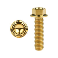 Wanyifa Titanium Bolt M7x10 15 20 25 30 35 40 45 50mm Flange Hex Allen Head Screw for Bicycle Motorcycle