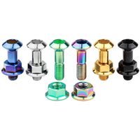 Wanyifa Titanium Bolt M8x33mm Motorcycle Sprocket Rear Chain Disc Screw Chainwheel Chain Disk Plate Ti Screws Nuts Set Chainring Fastener