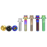 Wanyifa Titanium Bolt M7/M8x24 32mm Flange 12-Point Head Screw Car Wheel Split Rim Modifications Parts Ti Gr5 Fasteners