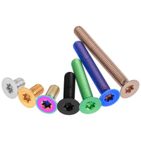 Wanyifa Titanium Bolt M8x15 20 25 30 35 40 45 50 55 60 65 70mm Countersunk Torx T40 with "W" Logo Screw Ti Fasteners