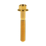 Wanyifa Titanium Bolt M5x10 15 20 25 30mm Small Flange Hex Head Screws For Bike Motorcycle Car