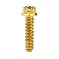 Wanyifa Titanium Bolt M6x10 15 20 25 30 35 40 45 50mm Flange 12-Point Torx Head Screw Suitable for Motorcycle