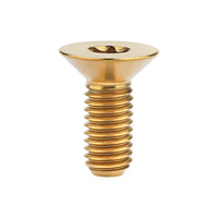 Wanyifa Titanium Bolt M6x15mm M8x20mm Flat Countersunk Torx T30 Head Screw for Bicycle Motorcycle Car Ti Fasteners