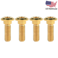 Wanyifa 4pcs Titanium Bolts M8x25mm Hex Socket Head Screws for Honda Motorcycle Disc Brake US Stock