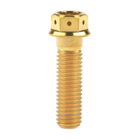 Wanyifa Titanium Bolt M6x10 15 20 25 30 35 40 45 50 55 60mm Flange with Holes Hex Head Screw for Motorcycle